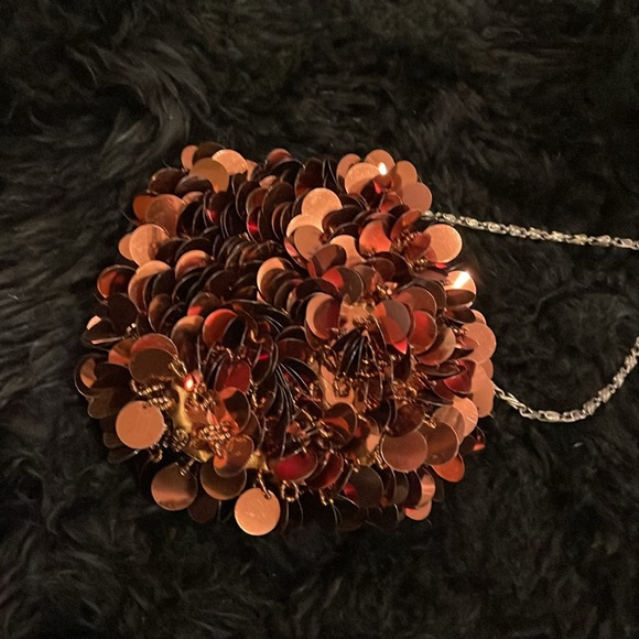 Small bronze large sequin bag - Picture 5 of 5